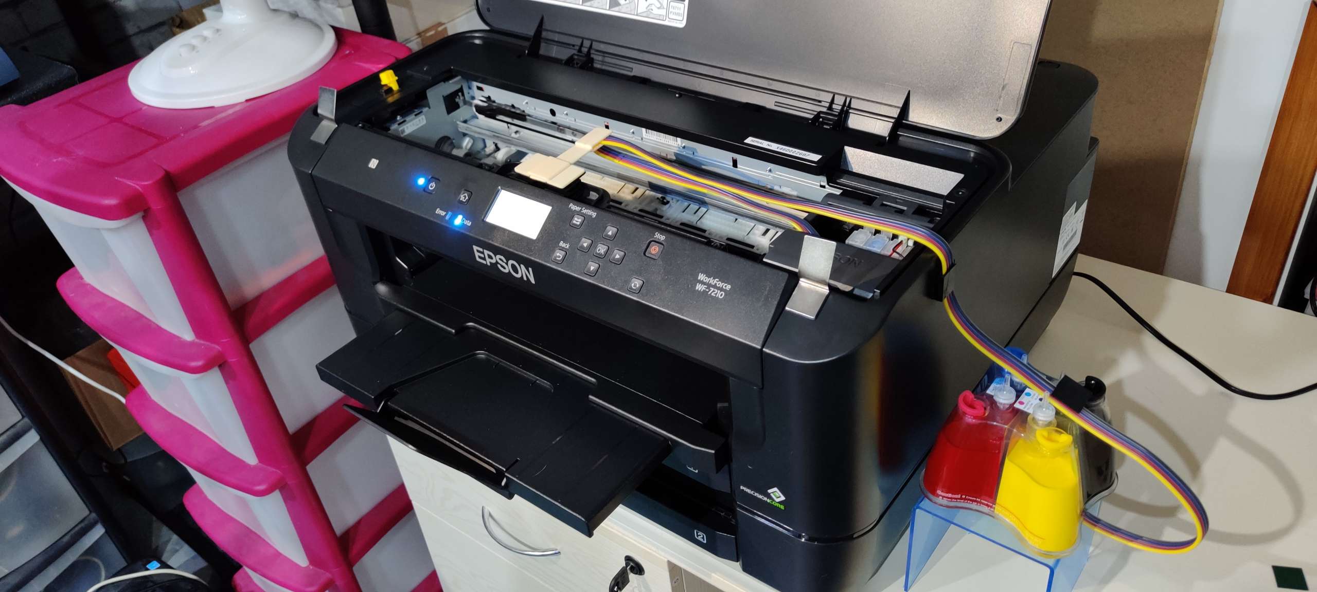 Epson WF-7210DTW with CISS