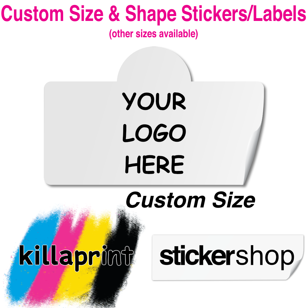 Custom Size and Shape Sticker and Label Printing