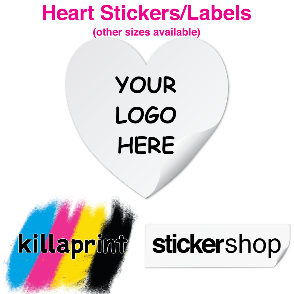Heart Sticker and Label Printing