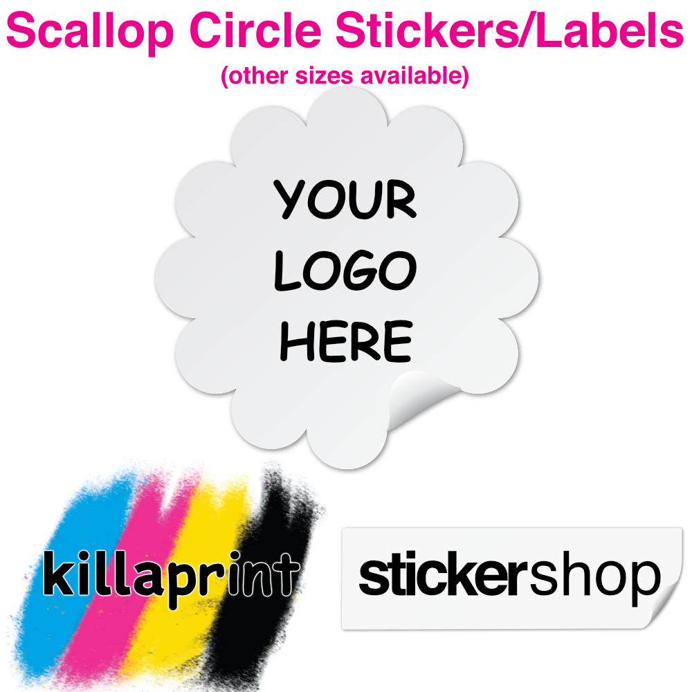Scallop Sticker and Label Printing