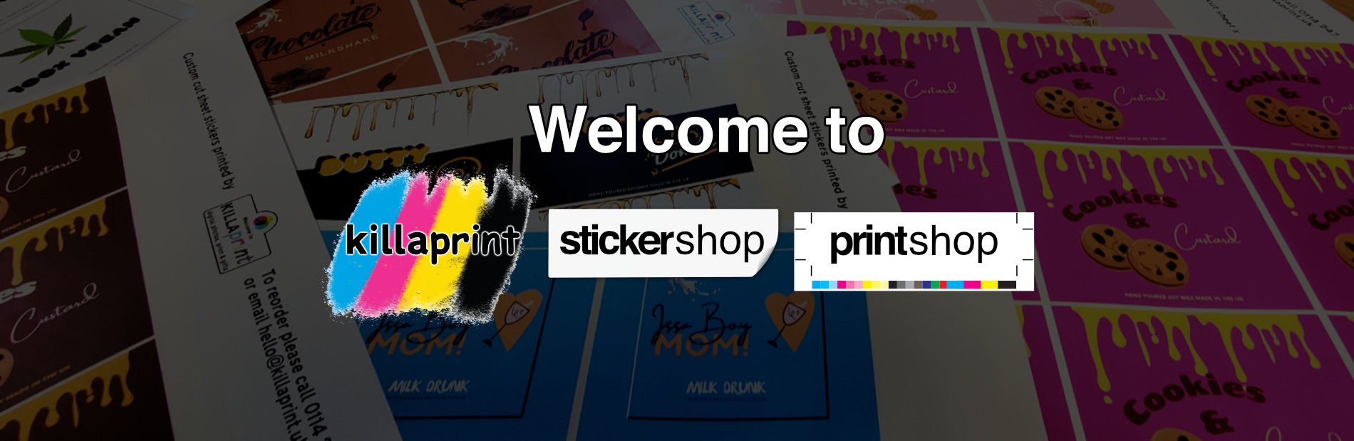killaprint stickershop printshop website header killaprint stickershop printshop website header