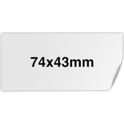 Rectangle 74x43mm