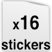 16 Stickers