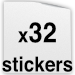 32 Stickers
