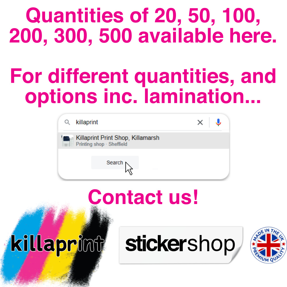 Rectangle quantities available 20, 50, 100, 200, 300, 500
