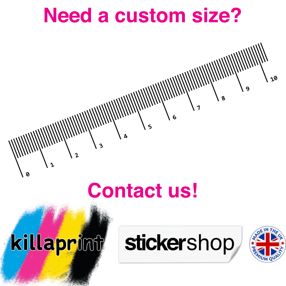 Killaprint stickershop need a custom size?