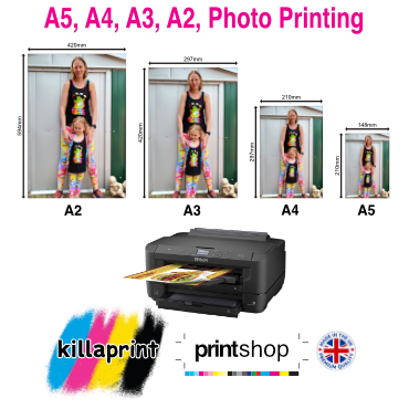 A5, A4, A3, A2 Photo Printing