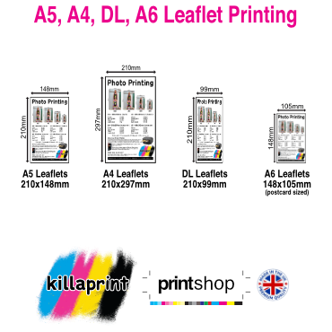 A5, A4, DL, A6 Leaflet Printing