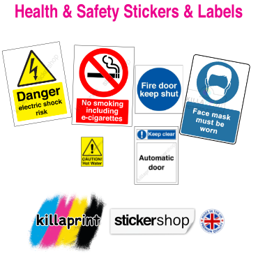 Health and Safety Stickers & Labels