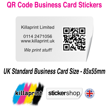 QR Code Business Card Stickers