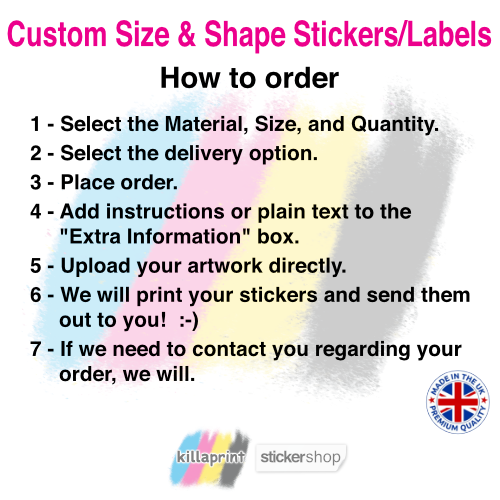 Custom Size Sticker Printing 2