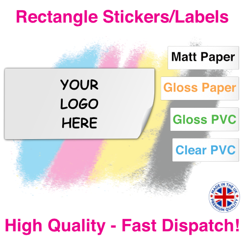 Custom Rectangle Stickers Printing