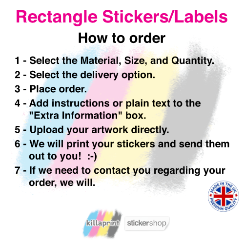 Custom Rectangle Sticker Printing 2