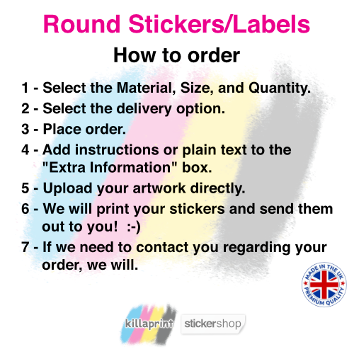 Custom Round Sticker Printing 2